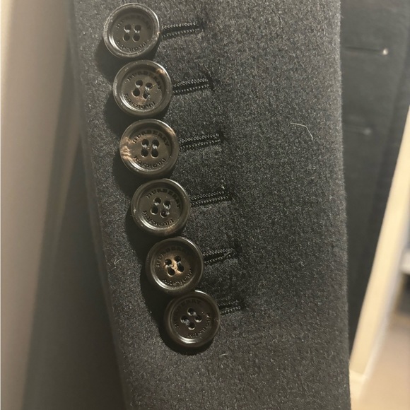 SHOW-STOPPING Burberry Prorsum Couture Wool Trench with Gold Lapel Detailing - Picture 9 of 10